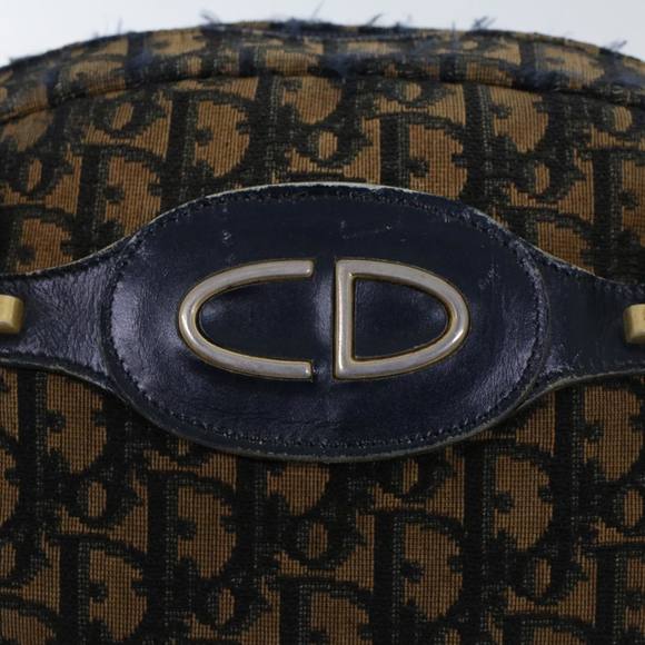 Christian Dior Trotter Canvas Hand Bag Navy Auth rd5259 - Picture 10 of 16